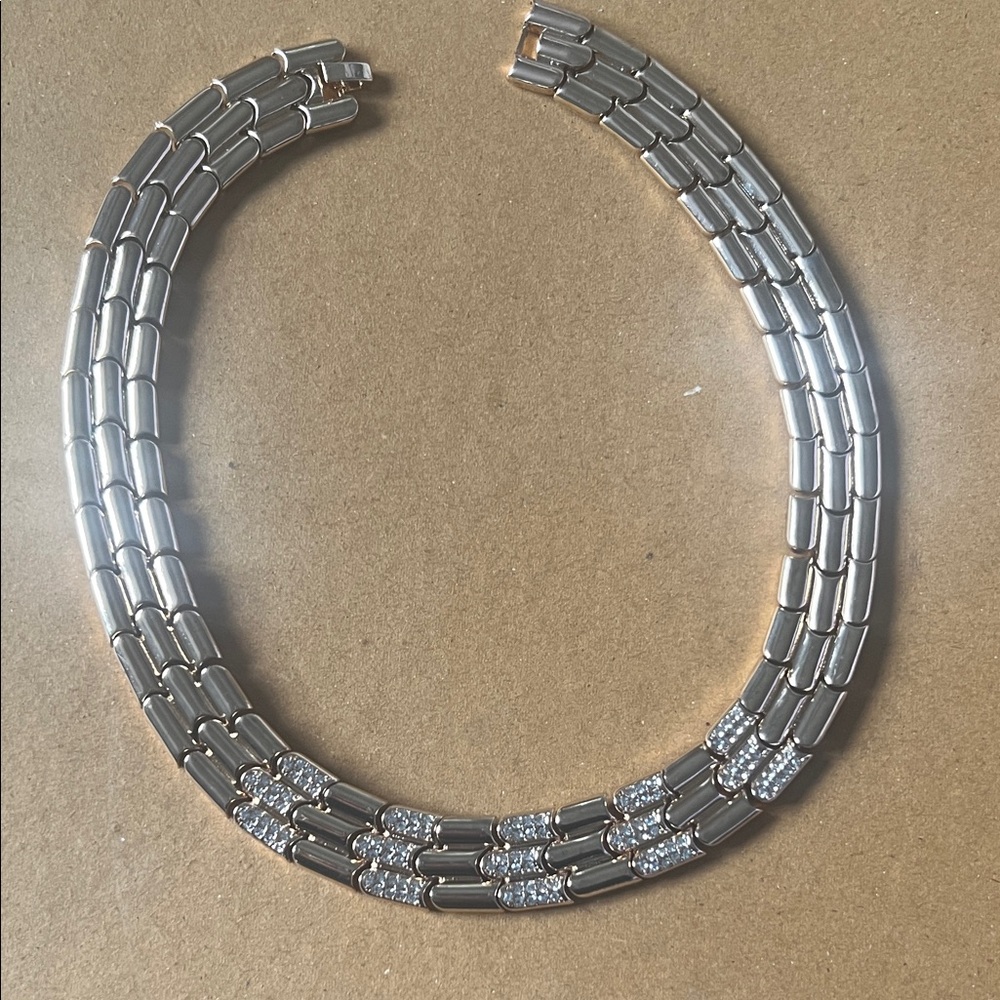 Anthropologie Silver and Gold Necklace